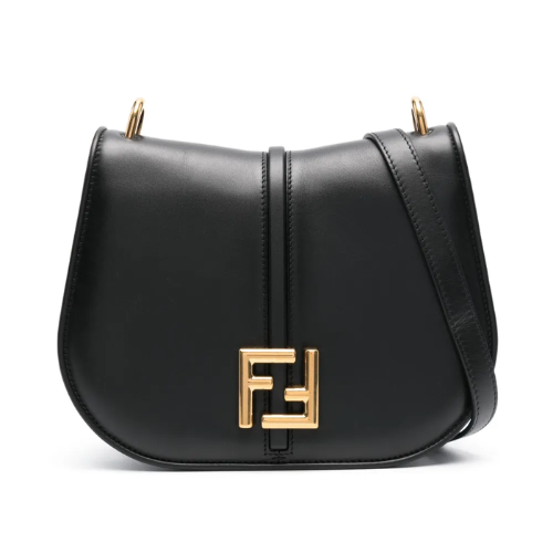 FENDI -medium C’mon leather cross body bag ( with Box )