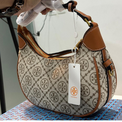 T Monogram Crescent shoulder bag